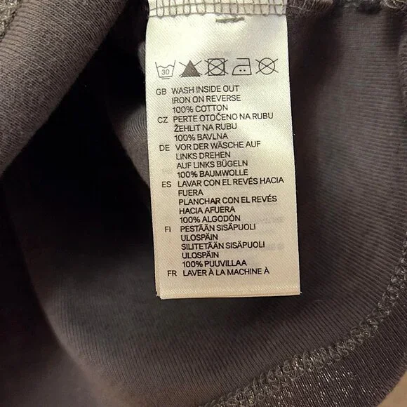 H&M 100% Cotton Silver Grey Shimmer Tank Top size S-M Stretch Size M - Picture 7 of 11